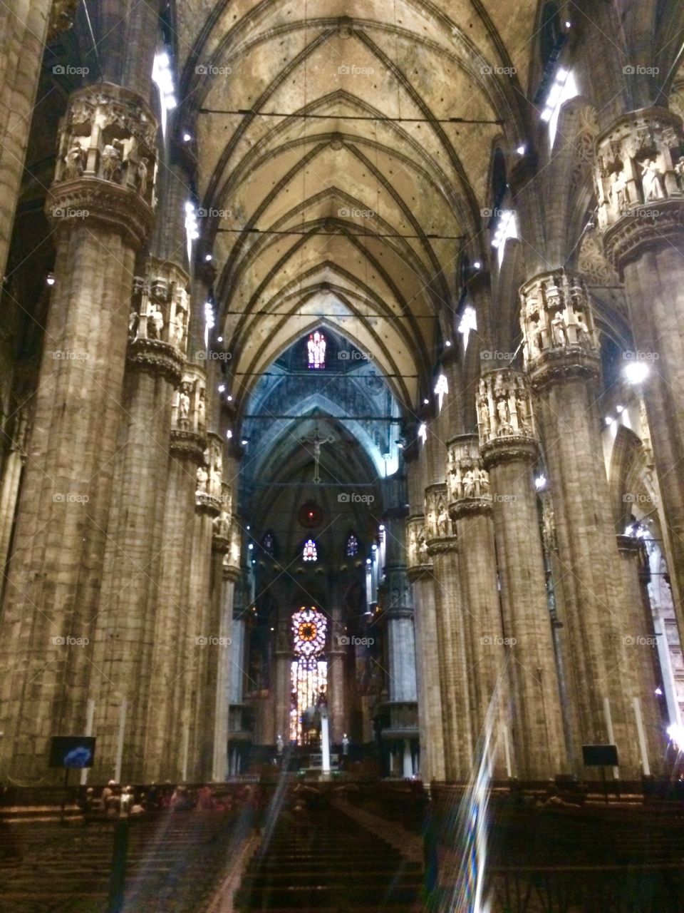 Inside Milan Duomo, Italy 
