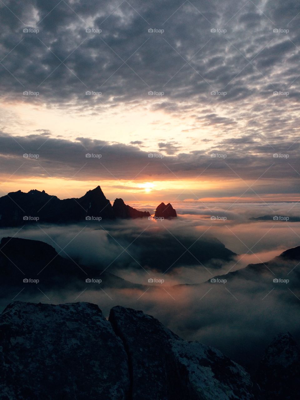 This picture was taken the summer of 2015. Me and my boyfriend went hiking on the top of the mountain called Segla. Location: Senja, North of Norway. We go on this trip every year.