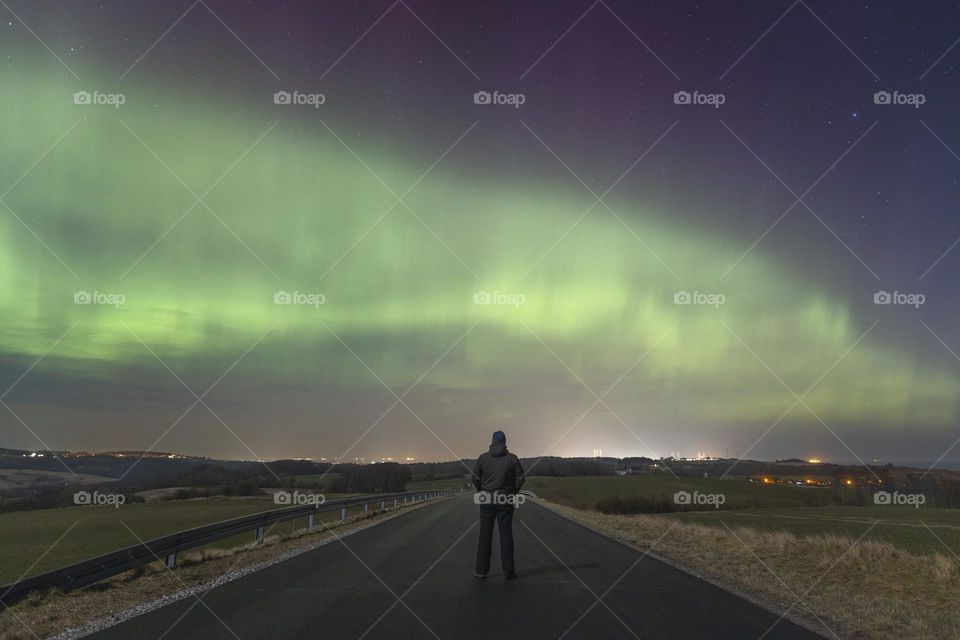 This shot is from northern part of Denmark. I love the aurora, and the different colors in it.