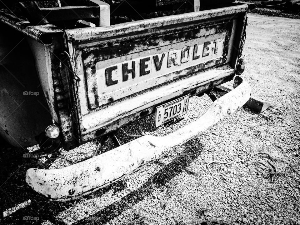 Old Chevy Truck. Beat up, shows it age but just keeps going. 