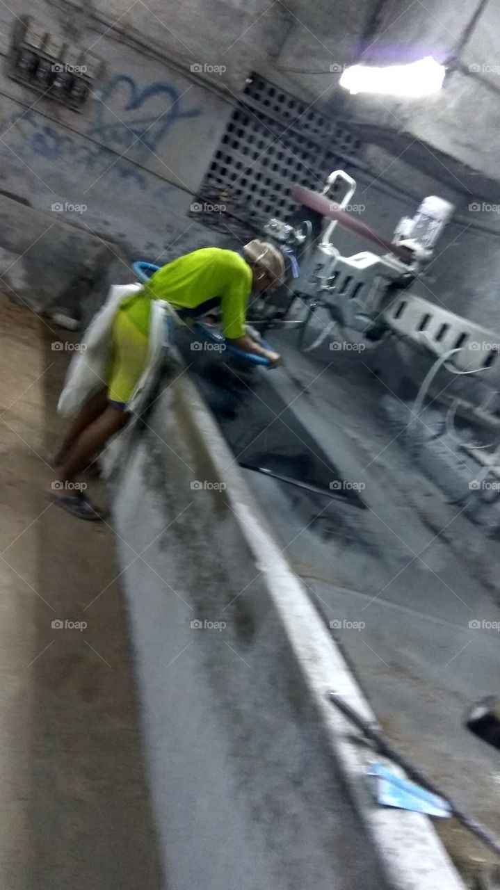 Granite polishing factory work with people good work