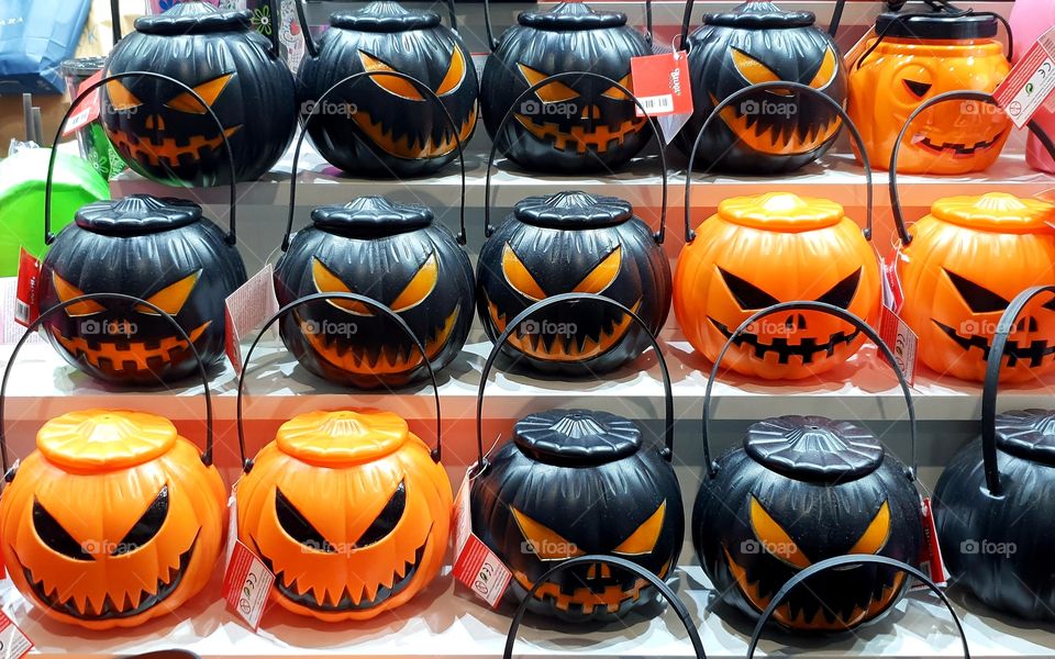 pumpkins on a shop
