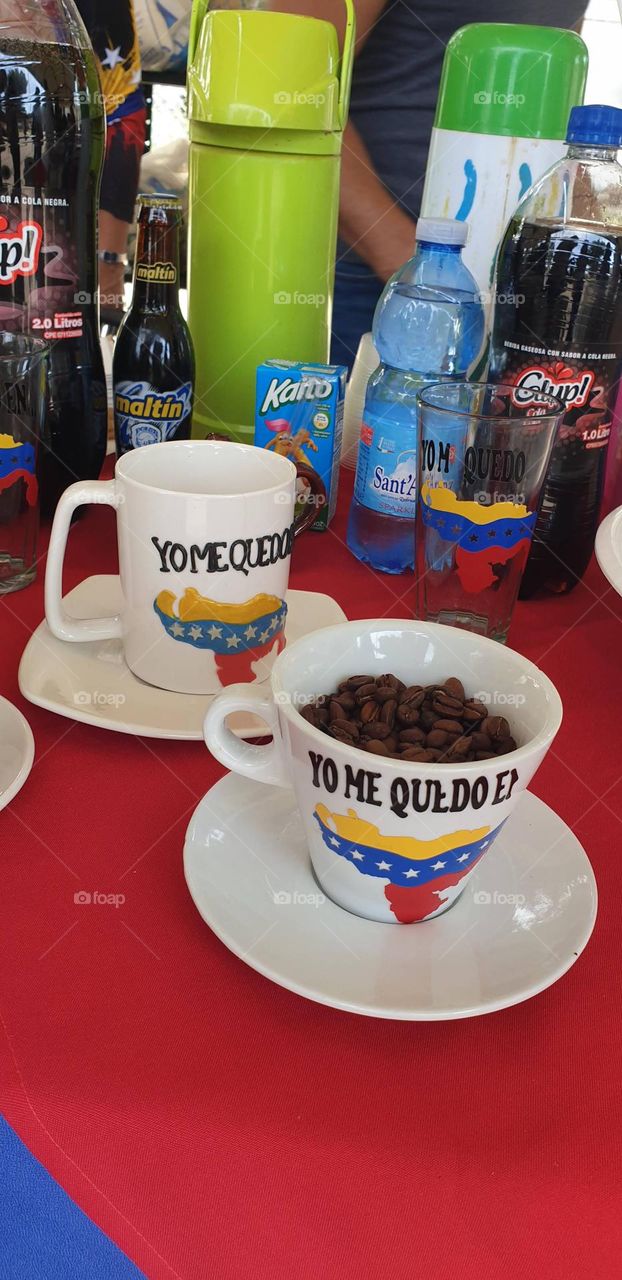 Just coffee, a cup of exquisite Venezuelan coffee, aroma and special flavor