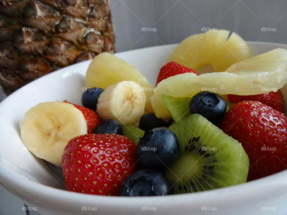 healthy diet fruits salad