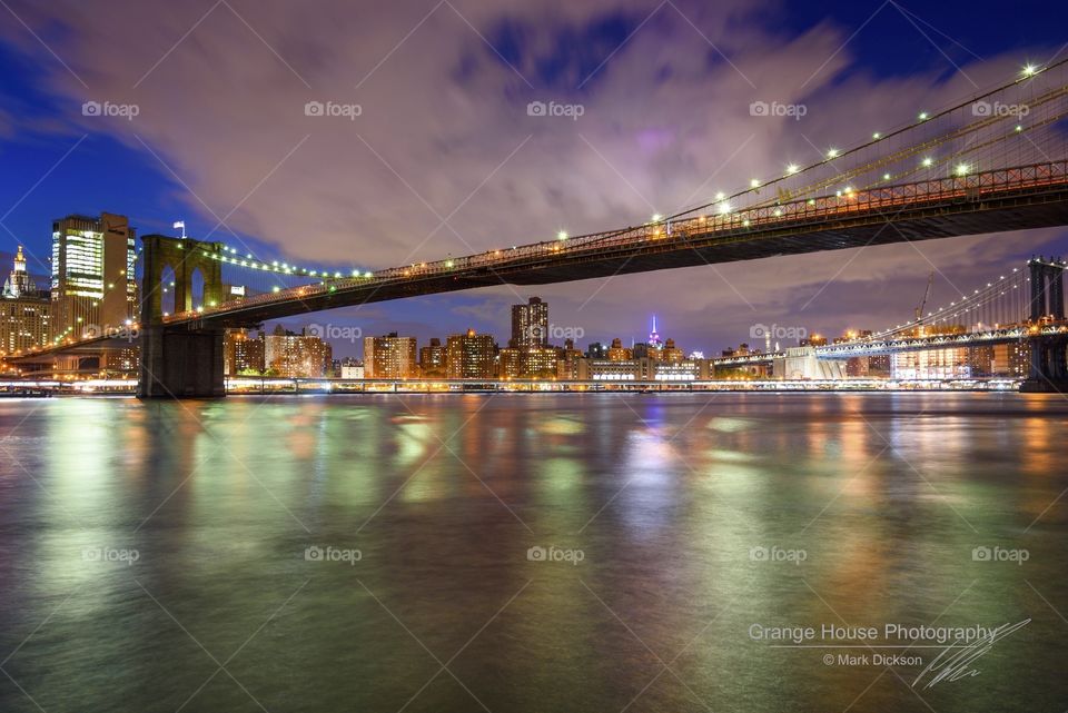 Bridge, Architecture, Water, Dusk, Travel