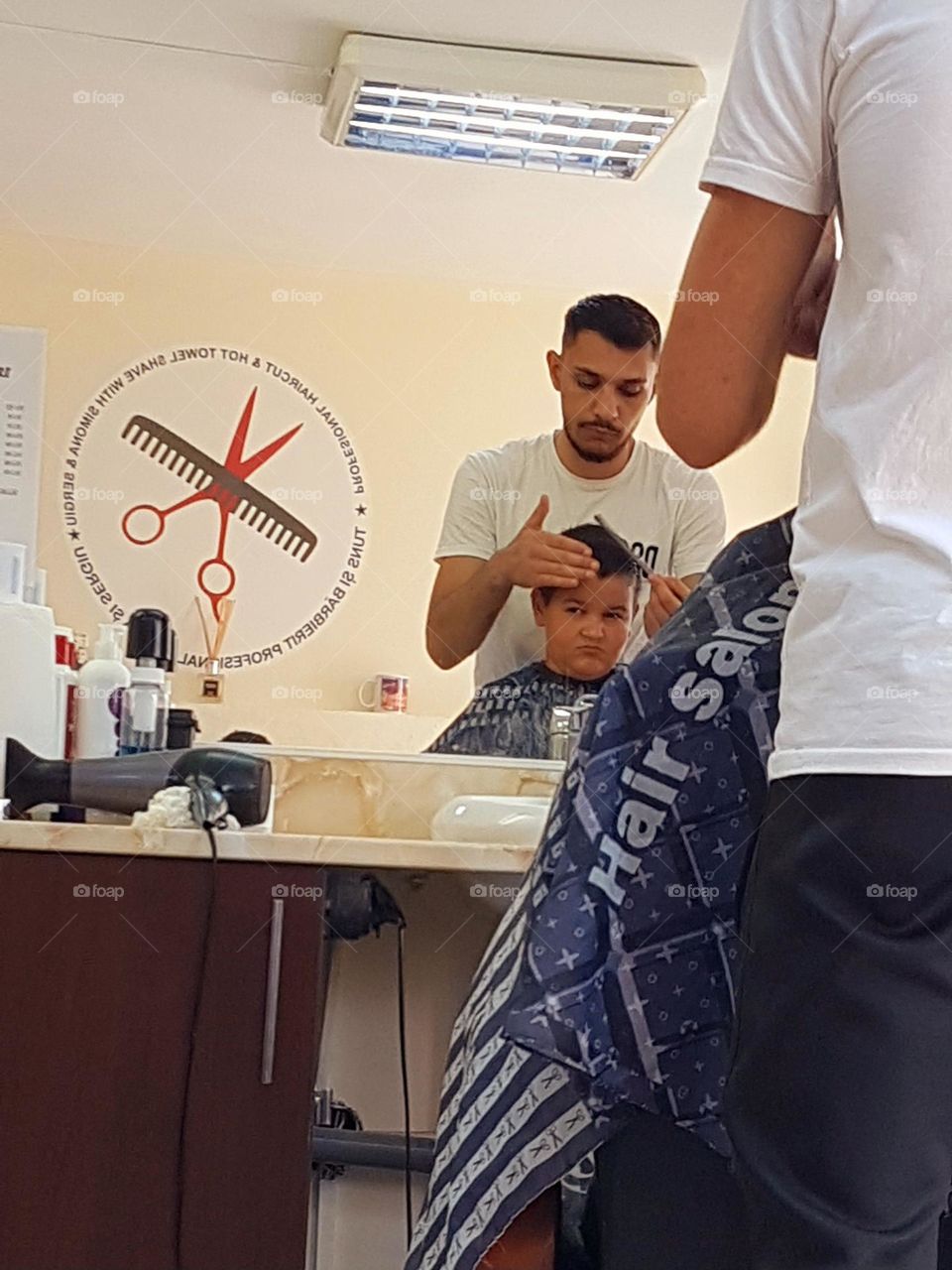 he doesn't like the barber