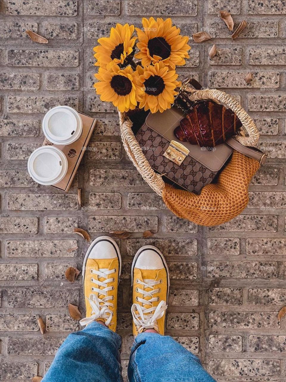 I like to wear Fall colors.. buy yellow and orange flowers... wear a warm, hot perfume.. drink my hot coffee in the cold of Fall with my beloved... walk around and let the wind spread the fragrance of our hair in the air.