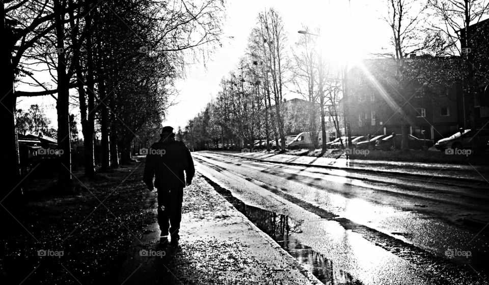 The man in black. The walker