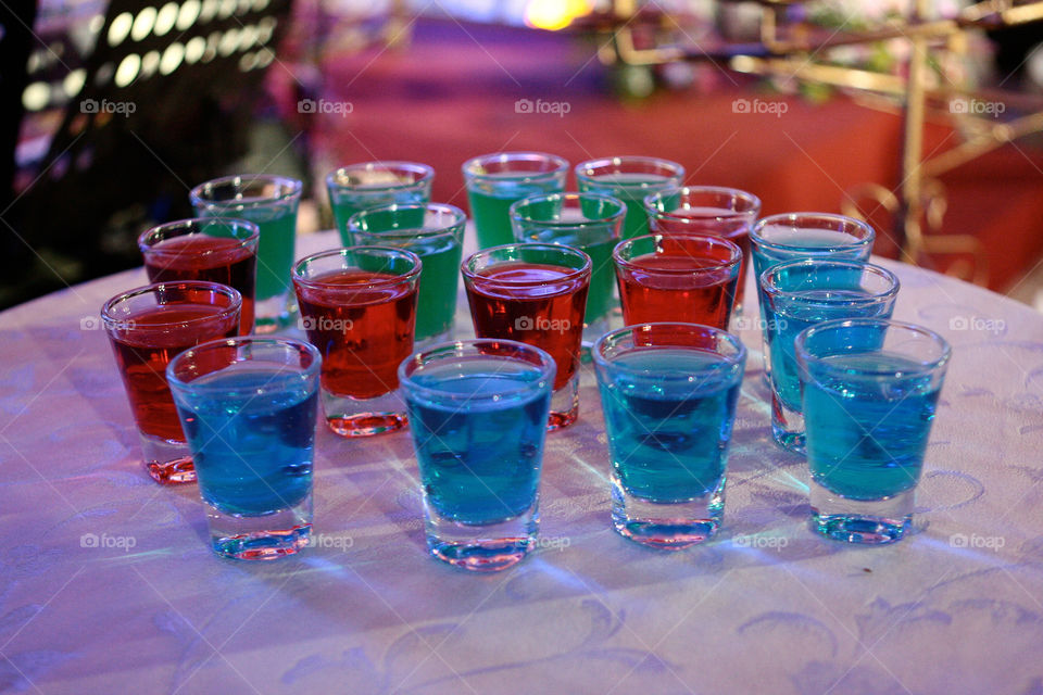 colourful cocktail drinks
