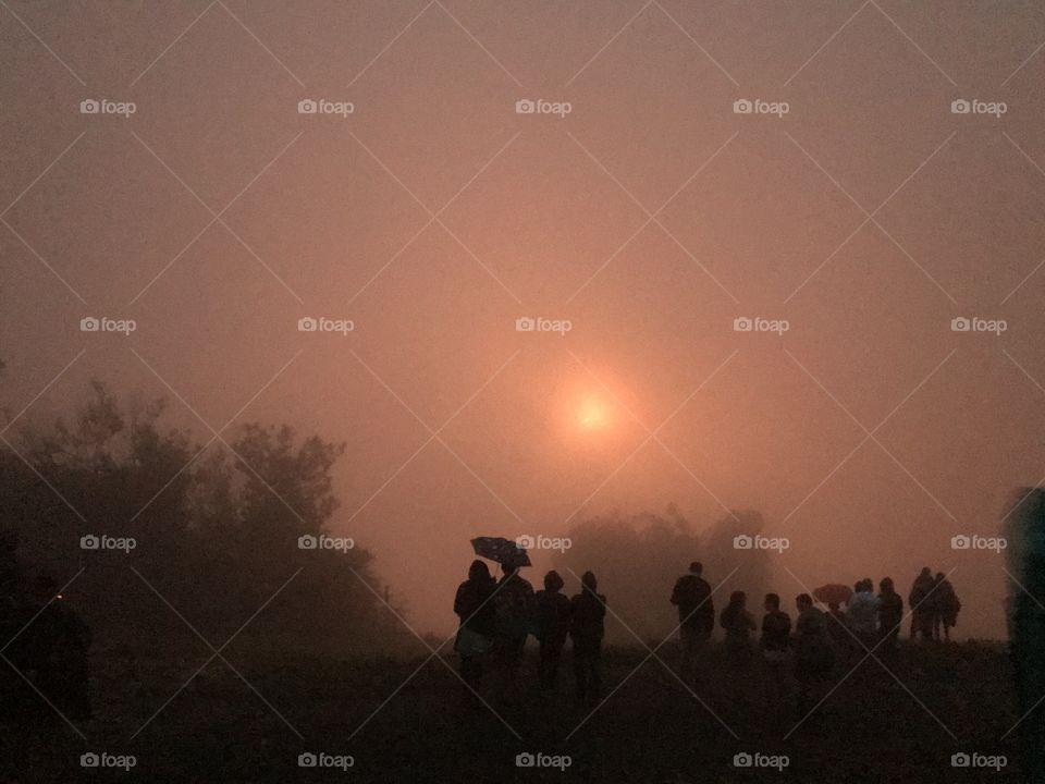 Fireworks in the Fog