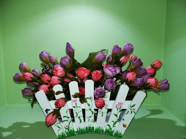 flowers in a basket