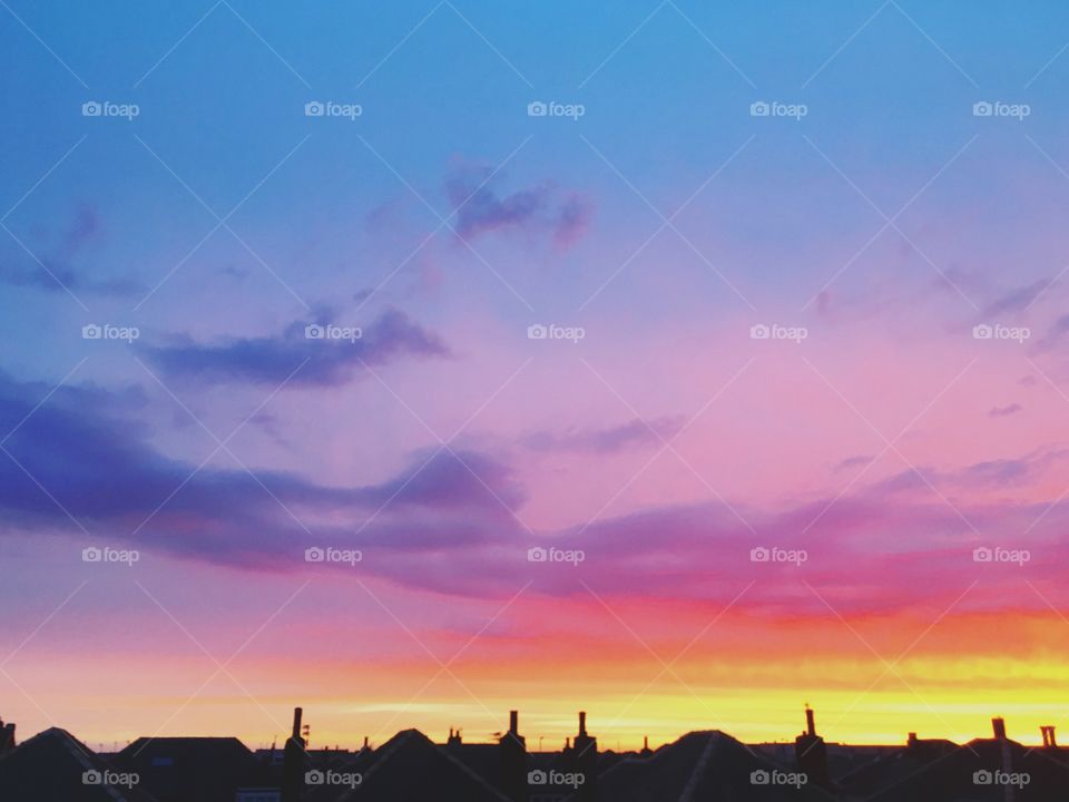 The sunset from last week from my rooftop 🙌🏼