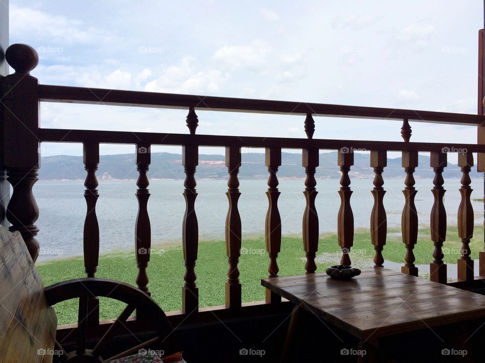 Beautiful lake front view 