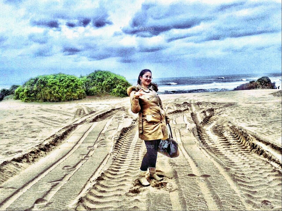 beach. my cousine from Casablanca 2015