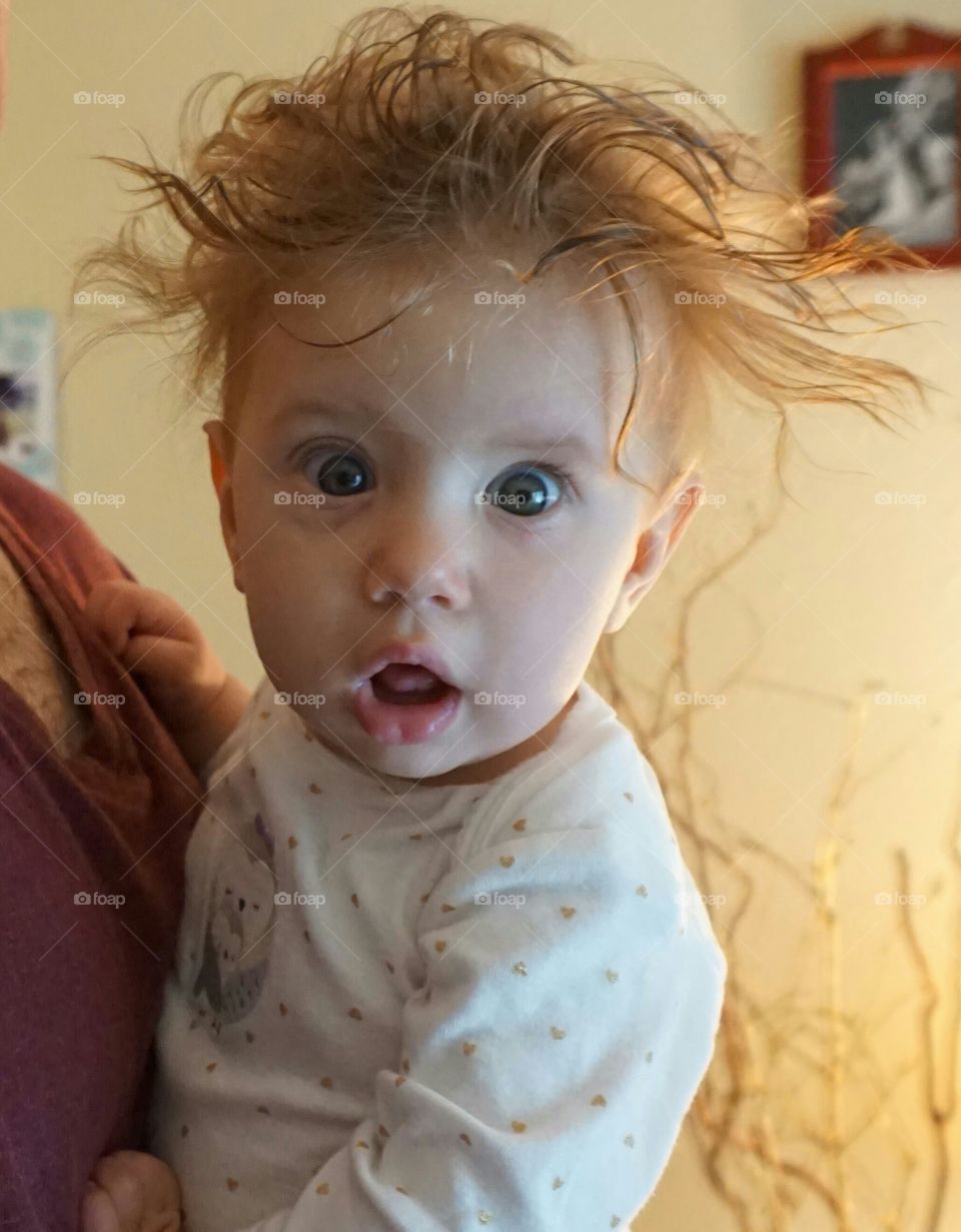 Portrait of shocked boy