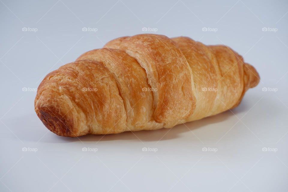 Delicious Butter Croissant in the morning of work.