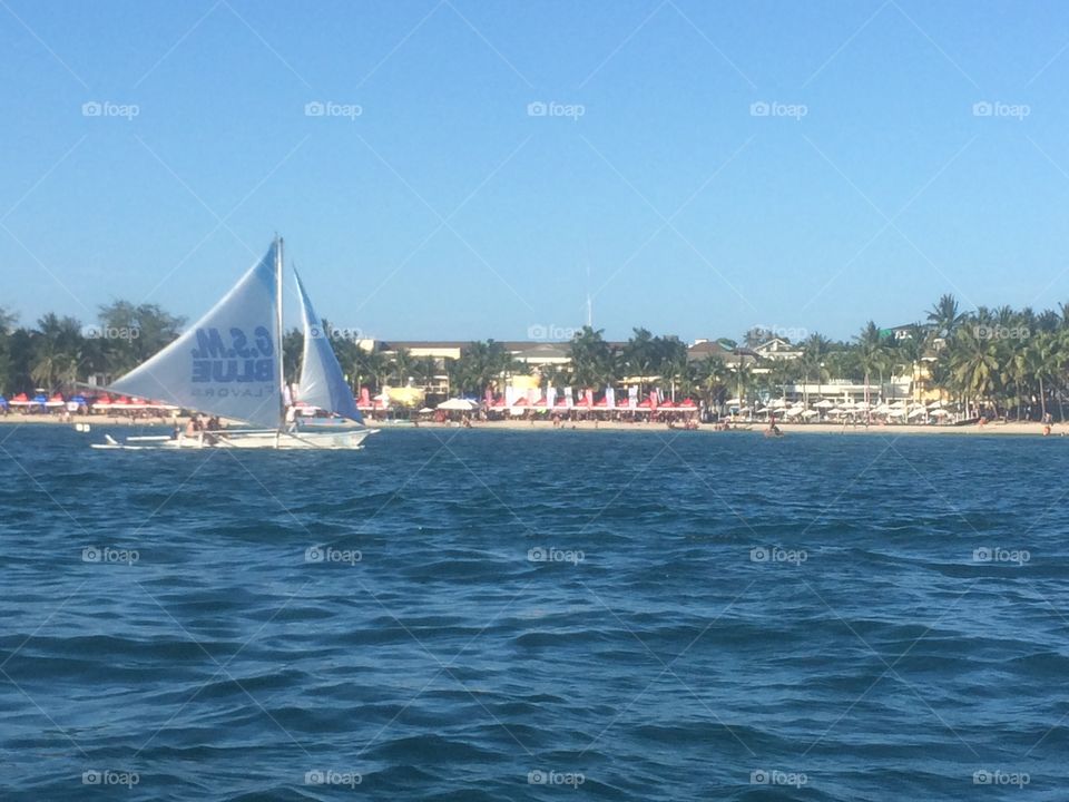 Boracay, Philippines. Went for a tour on a boat.
