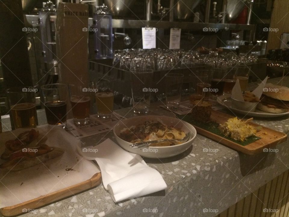 Food in a restaurant 