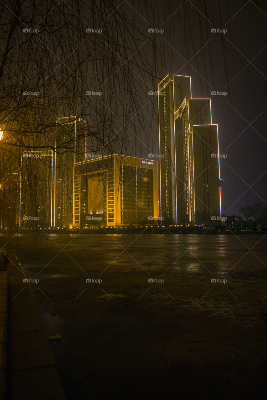 Night walk in Tianjin