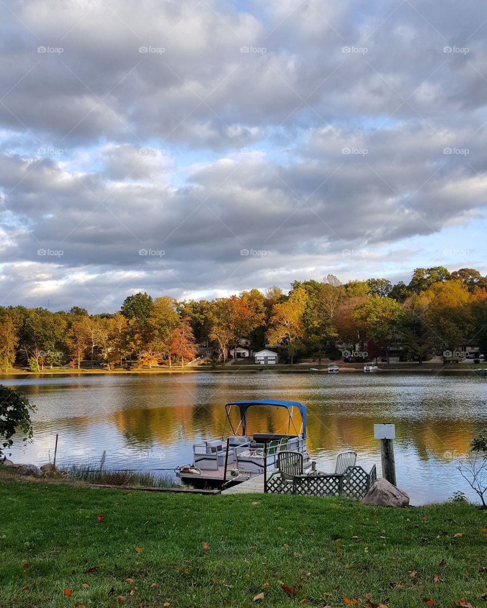 Brady Lake OH. Beautiful autumn reflection!