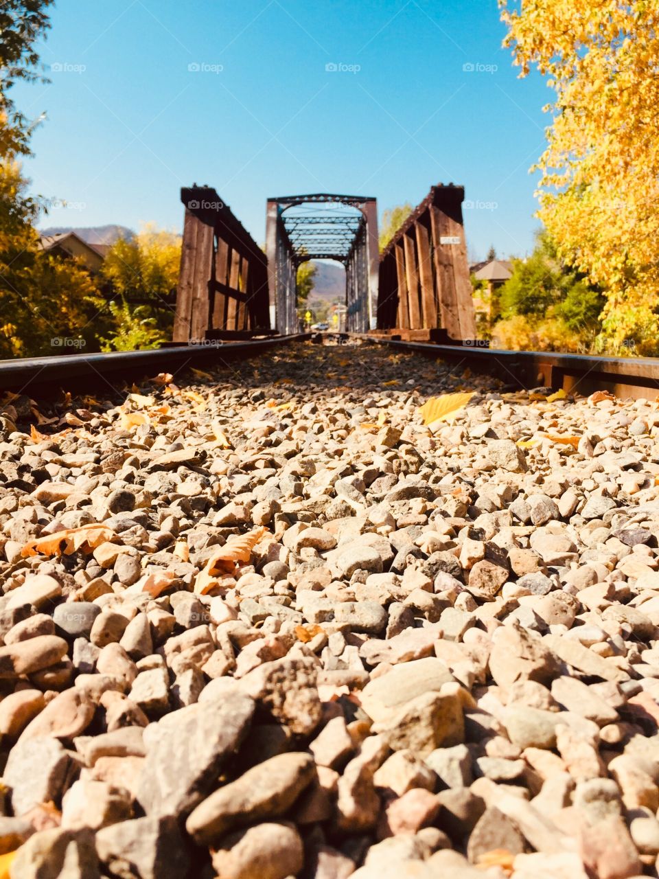 This is an old railroad in Colorado.