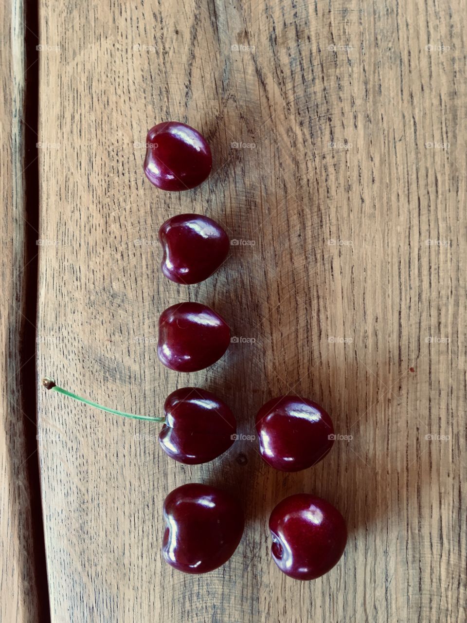 Cherries in line