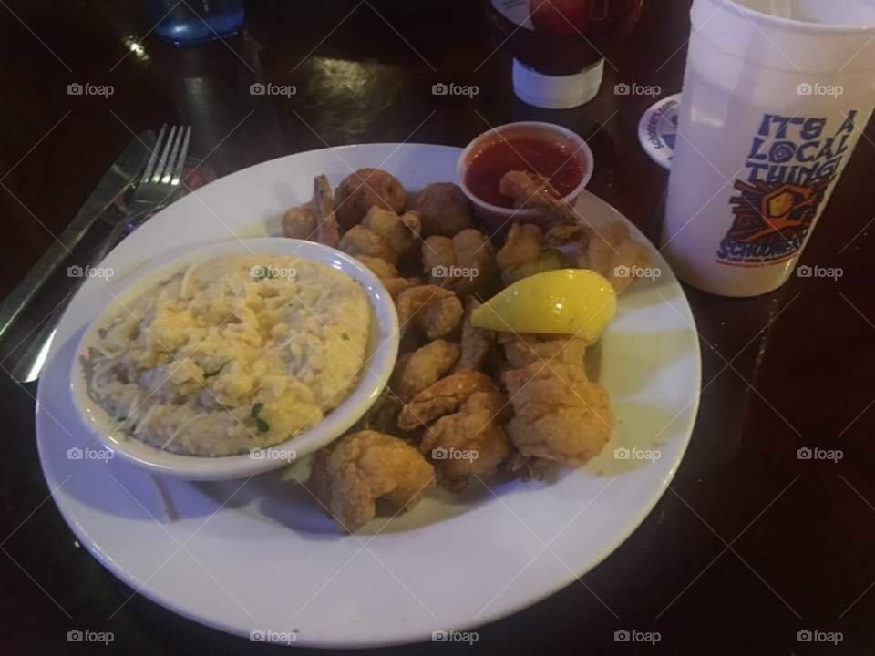 Seafood and Grits
