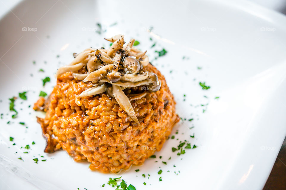 Mushroom risotto 