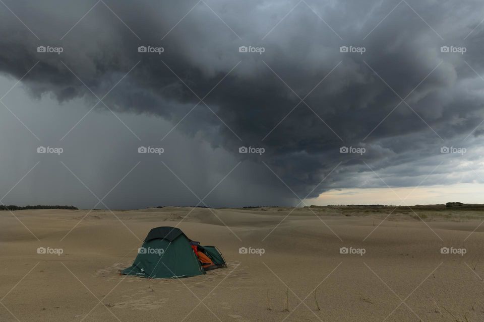 Clouds - Camp and the storm.