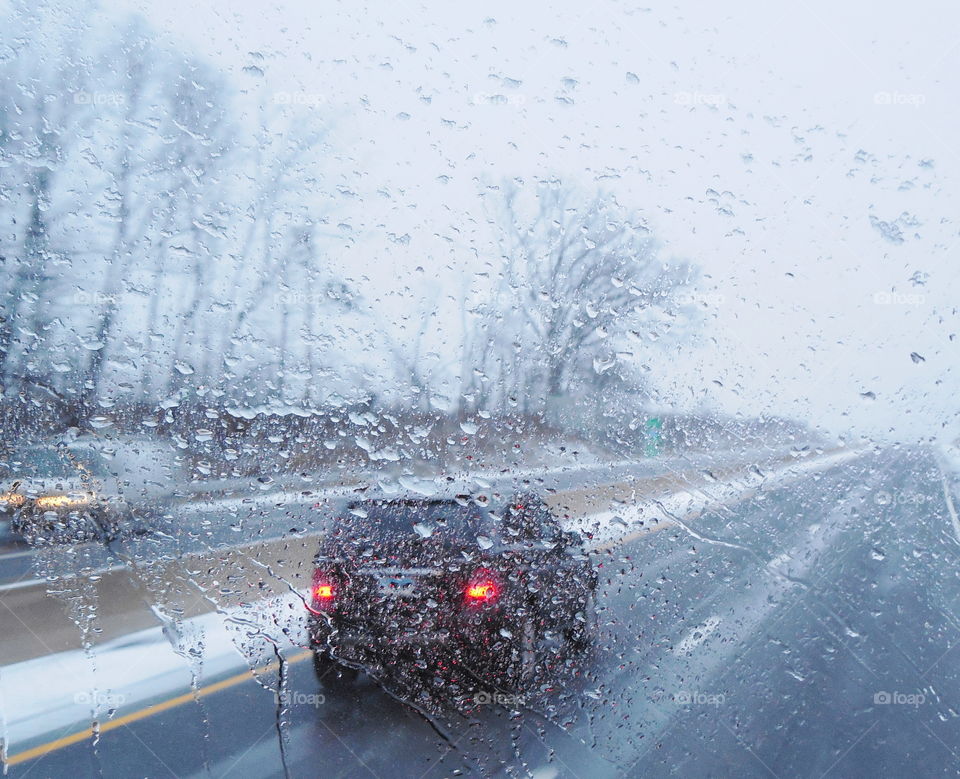 car window  rain