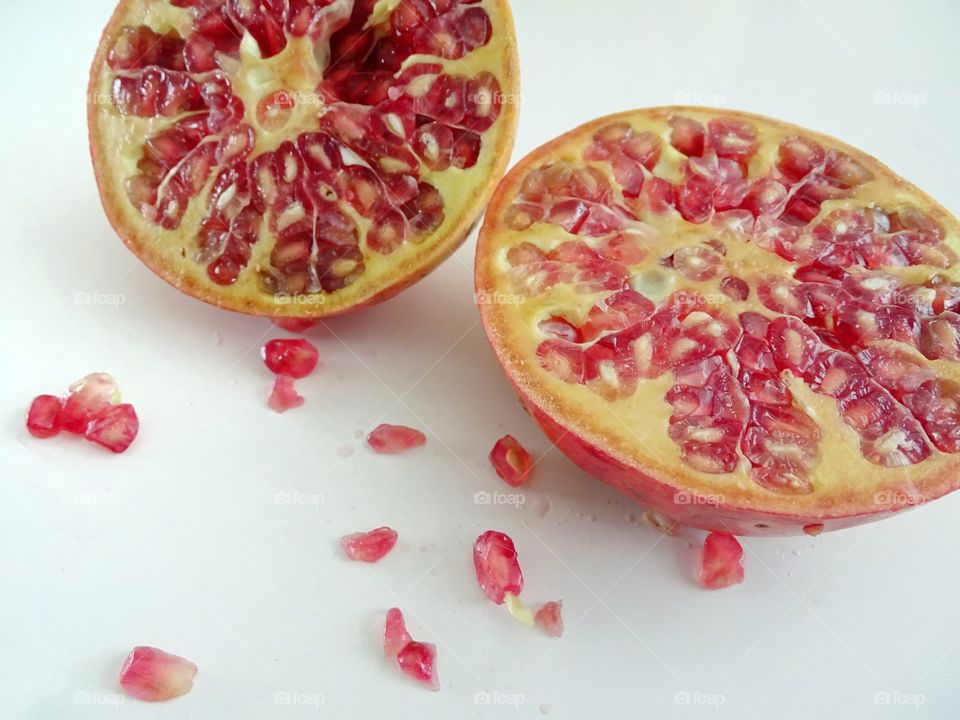 Pomegranate sliced