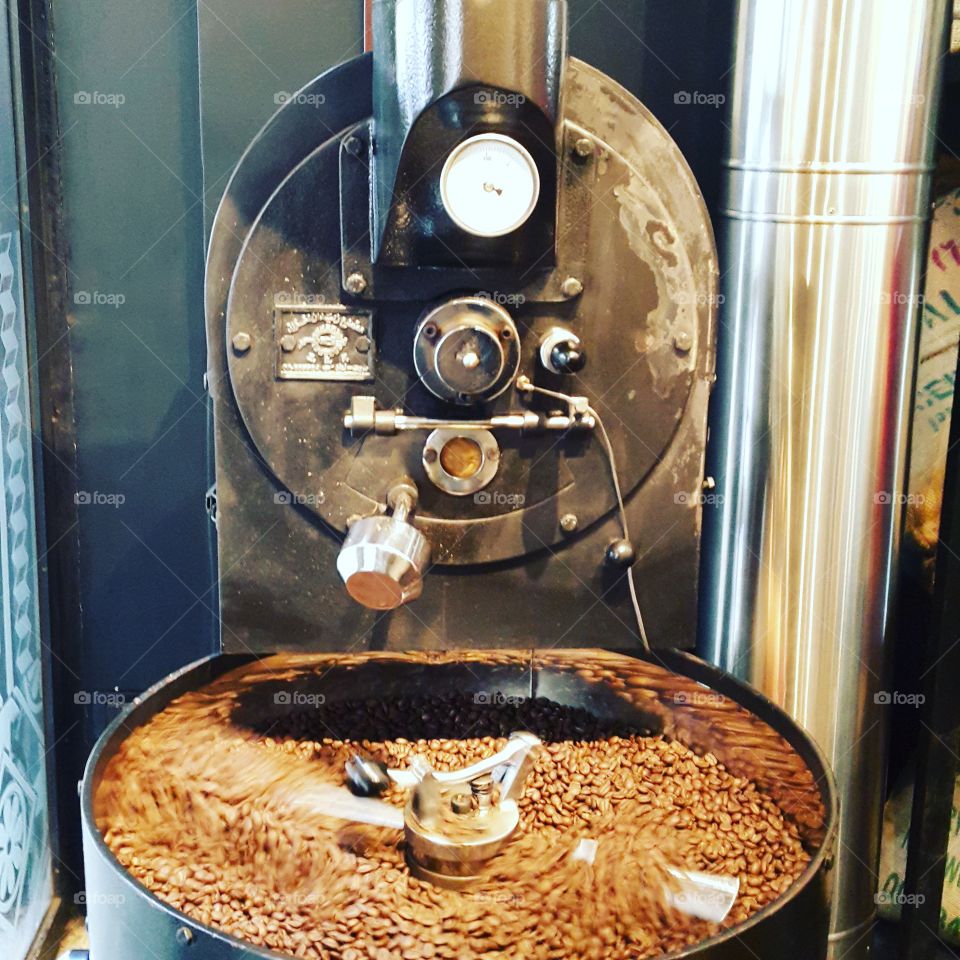 #coffee #beans #roasting #old #machine #classic