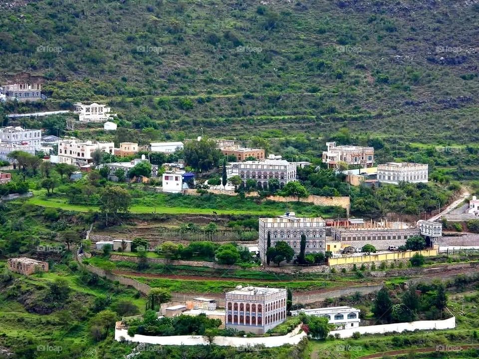 A very beautiful picture, and there is no better picture than it. There is no better picture of green herbs and colorful, red and white roses than it. Glory be to God, the natural and picturesque view, and there is no more