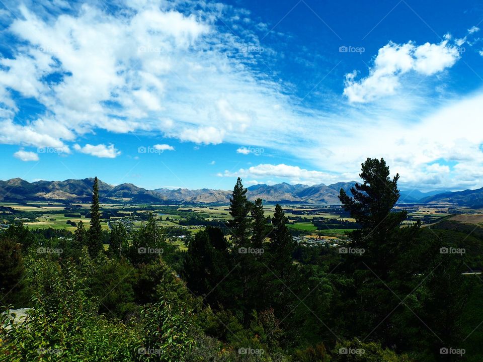 View from Conical Hill, Hanmer Springs, NZ