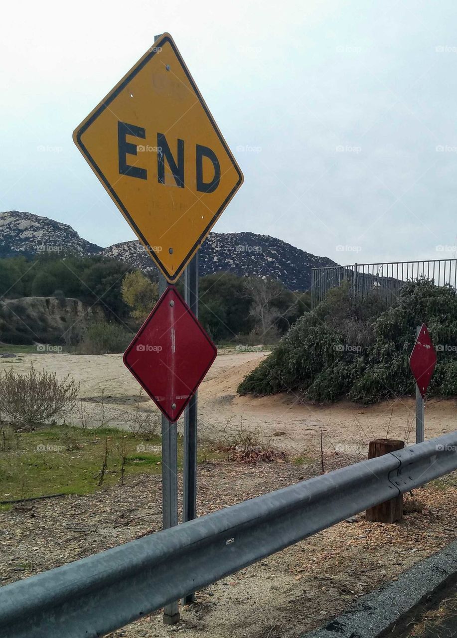 end of the road