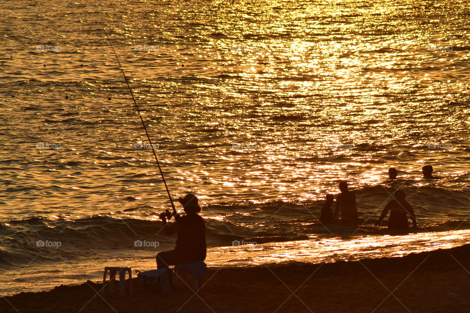 fishermen on the beach