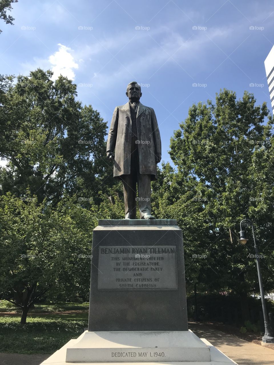 Benjamin Ryan Tillman statue at the SC state house