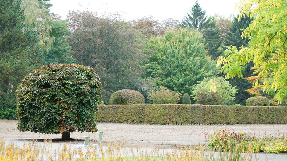 In a park in Antwerp