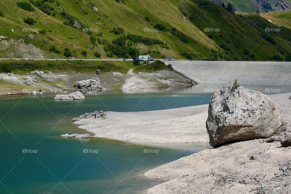 Artificial lake Fedaia