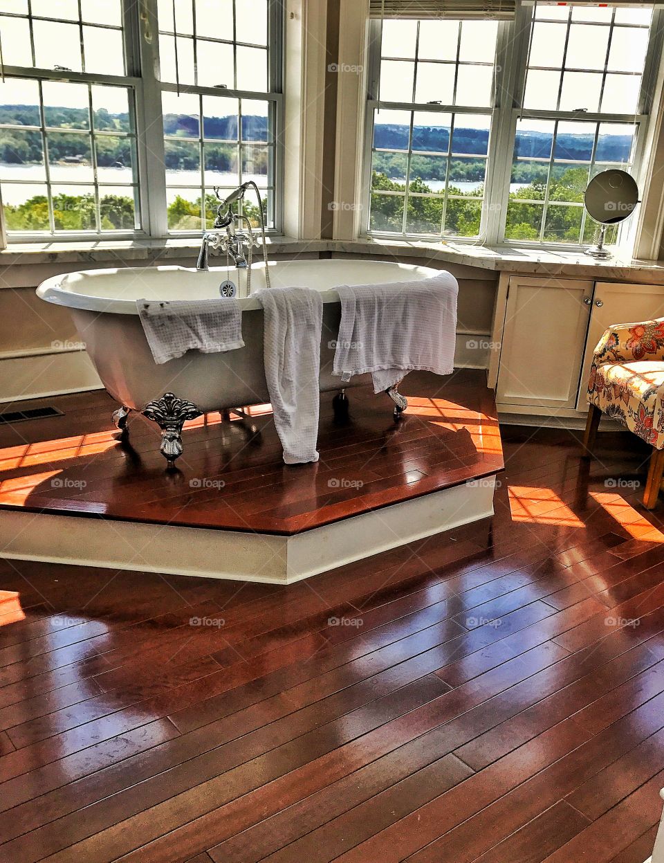 Tub with a view