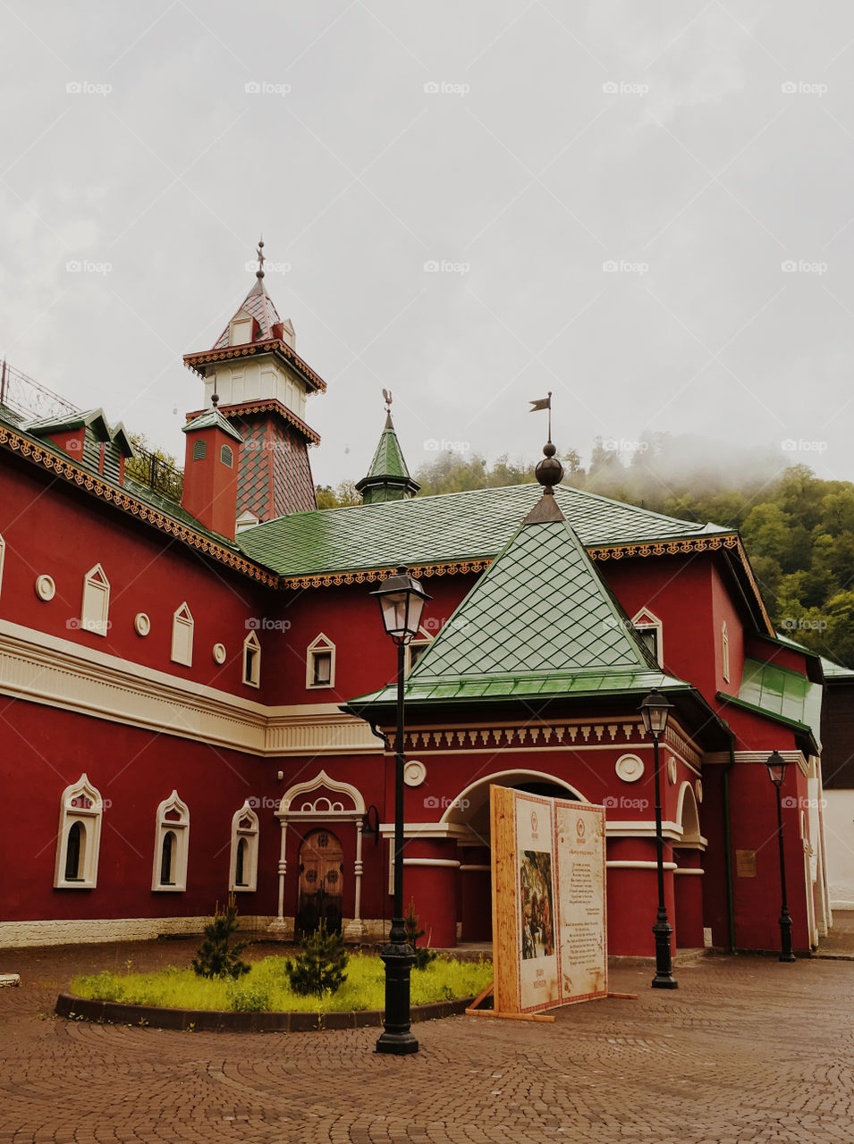 Traditional architecture museum in Russia 