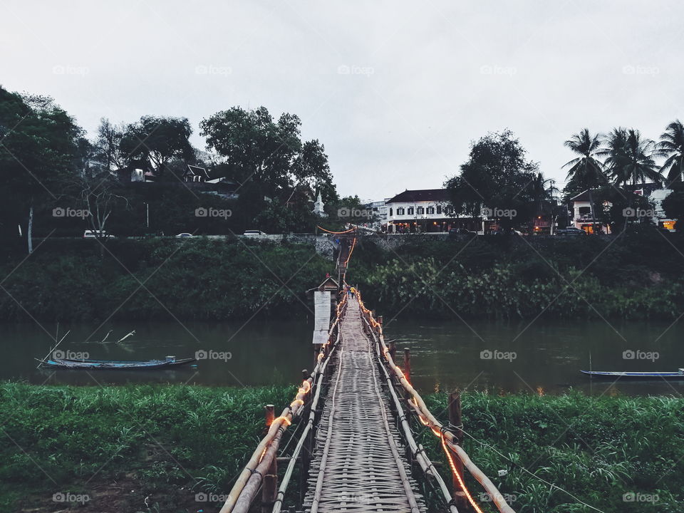 Bamboo Bridge of Luang Prabang