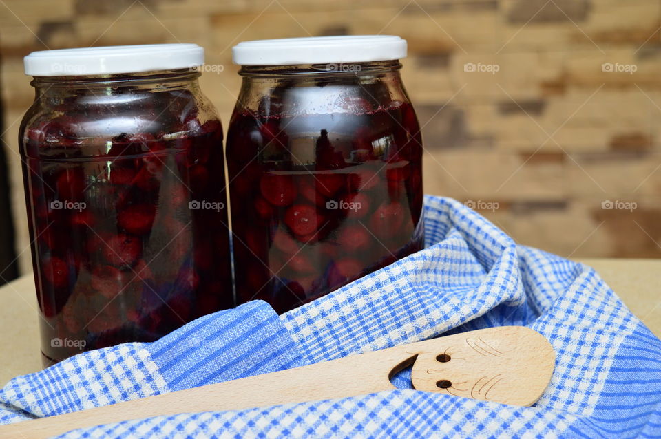 Cherry compote