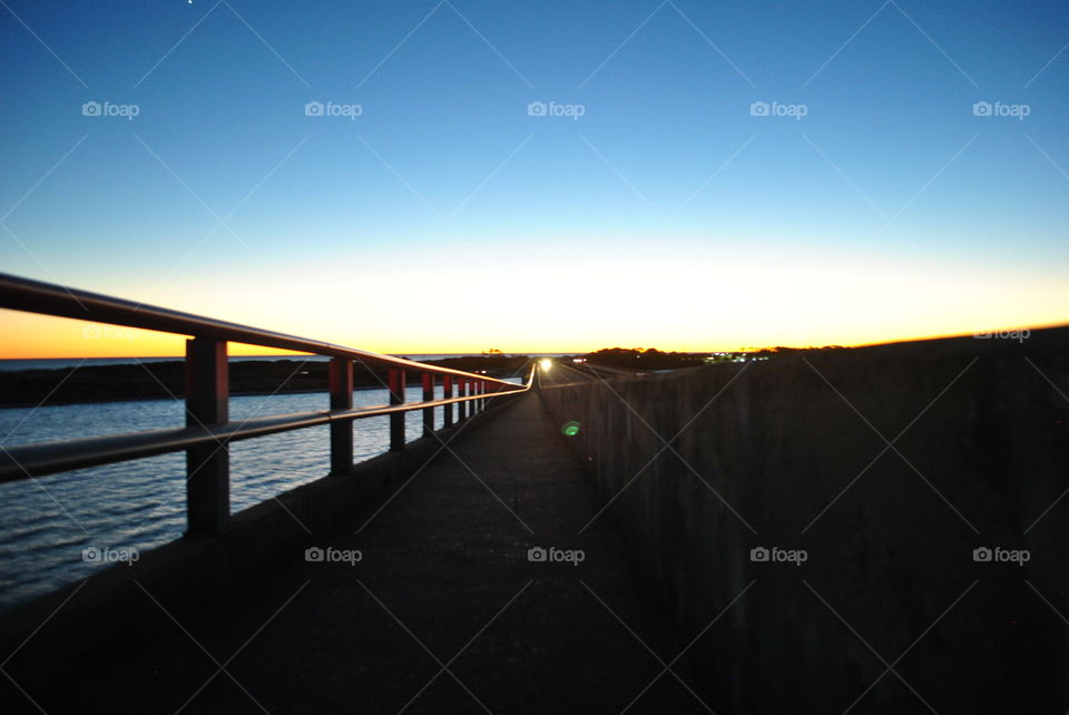 Sunset at the bridge