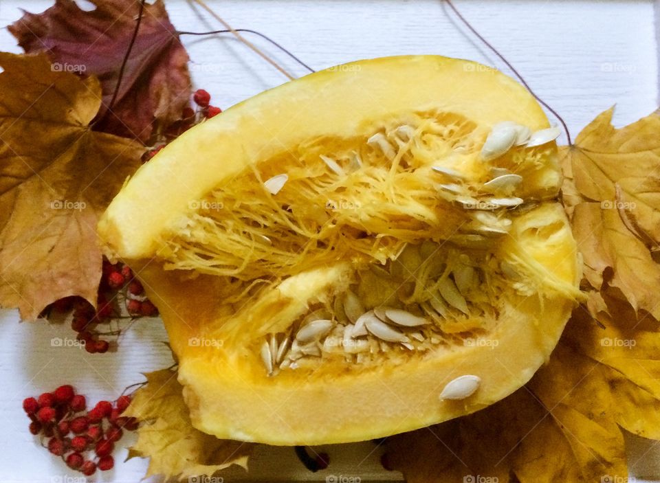 pumpkin with seeds