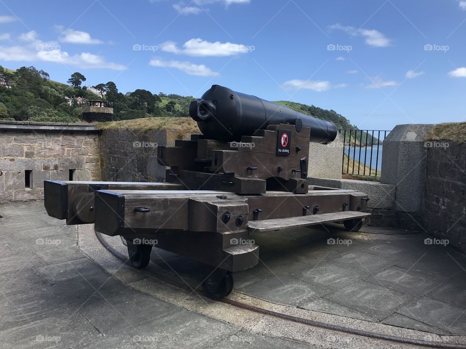 One of a very few gun carriages from the Victoria times.