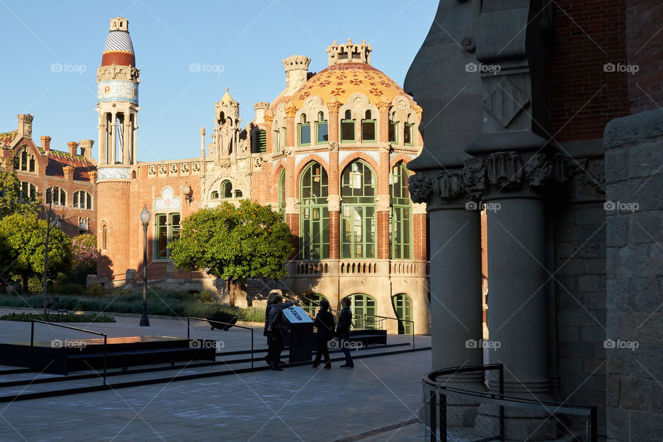 Early Spring Afternoon Lights in Saint Paul's Hospital (Barcelona) 