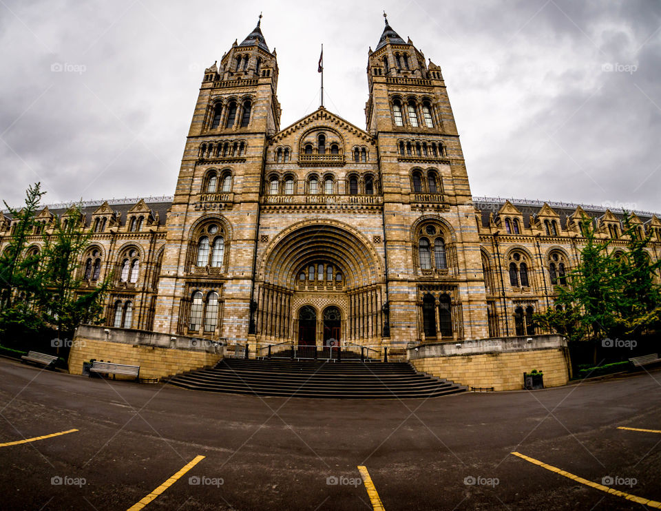 Natural science museum london. London victorian museum building