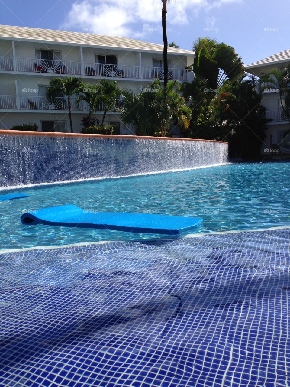 Poolside. Come on in, the water's fine...