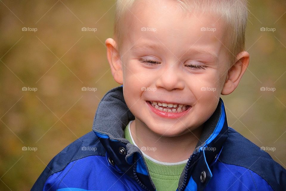 Happy laughing kid